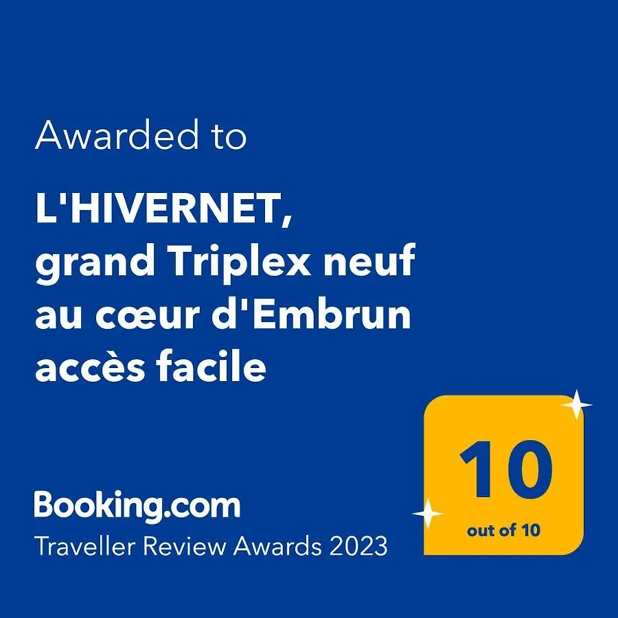 L'Hivernet, Grand Triplex Neuf Au Coeur D'Embrun Acces Facile